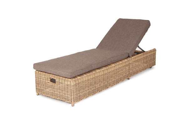 Шезлонг Рим с подушкой цвет соломенный