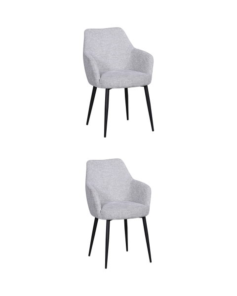 Стул обеденный Katys светло-серый рогожка 2 шт.