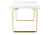 Стол керамический Селена 4 180х90х77 белый мрамор, золото