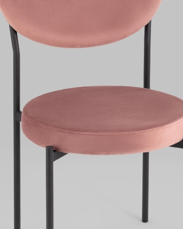 Стул Барбара велюр пыльно-розовый