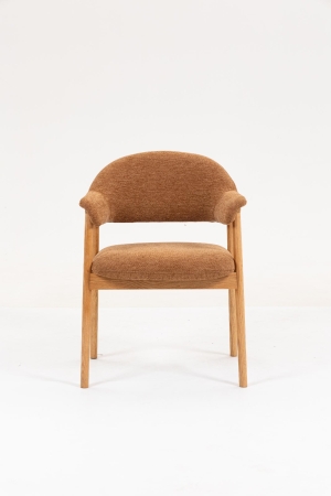 Стул обеденный Tavu с деревянными ножками терракотовый 2 шт.