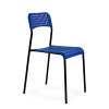 Стул UNO темн-синее сиденье, корпус черный стопируемый Стул UNO темн-синее сиденье, корпус черный стопируемый