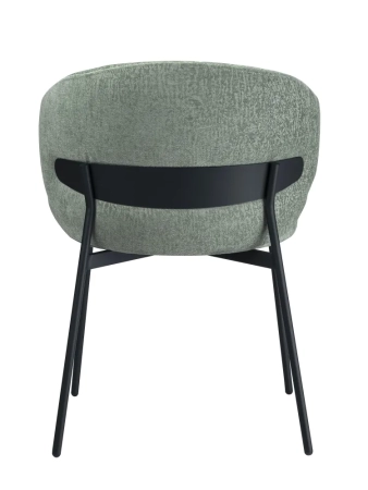 Стул для кухни SOLIS зеленый шенилл ELEMENT, комплект 2шт