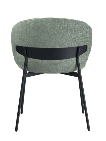 Стул для кухни SOLIS зеленый шенилл ELEMENT, комплект 2шт