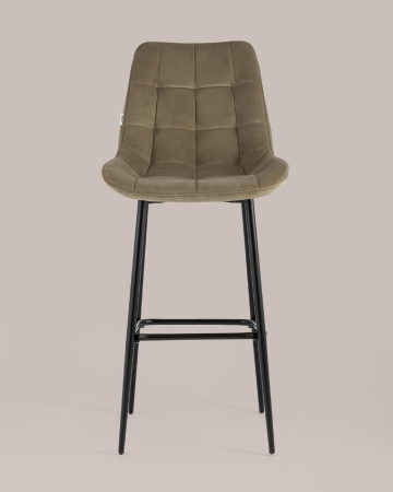 Стул барный Флекс велюр капучино