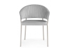 Стул на металлокаркасе Лео светло-серый (H-09), серый