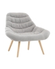 Кресло Олби Страйпс светло-серый