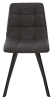 Стул CHILLI SQUARE RU-08 антрацит, PU, черный каркас фото в интернет-магазине Stoolmarket