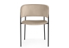 Стул на металлокаркасе Осло темно-бежевый (H-07), черный