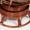 Кресло-качалка "PAPASAN" w 23 и 01 B с подушкой, орех, экошерсть коричневый, 1811-5