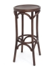 Барный деревянный табурет Венский 750 темный тон с твердым сиденьем