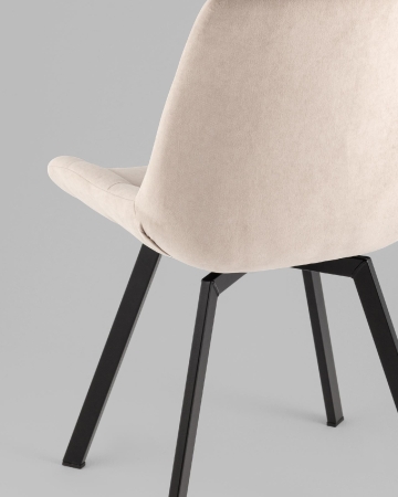 Стул Флекс Original вращающийся велюр серо-бежевый
