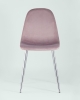 Стул Валенсия велюр розовый хромированные ножки