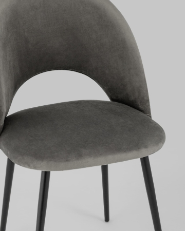 Стул Меган велюр темно-серый