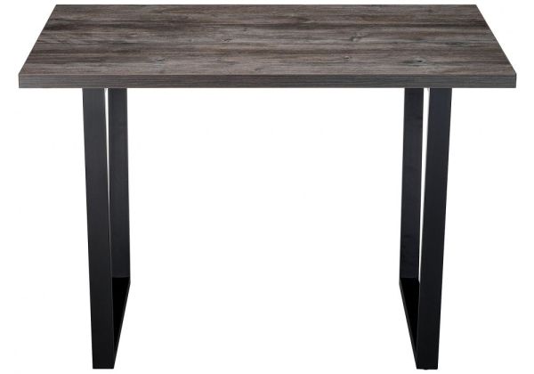 Стол деревянный Эльпатия 110 дуб рошелье, черный матовый