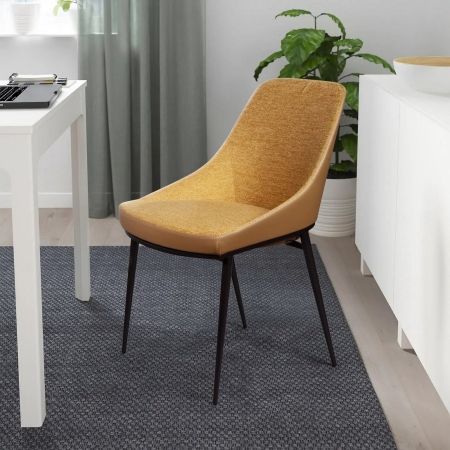 Стул Vincent, велюр комби желтый