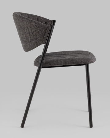 Стул Харпер ткань рогожка темно-серый