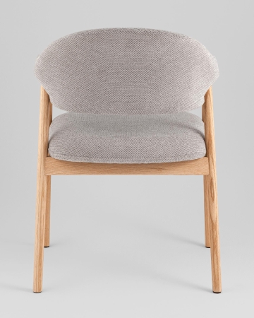 Стул обеденный Tavu с деревянными ножками серый