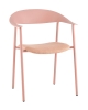 Стул Eila с подушкой пластик розовый