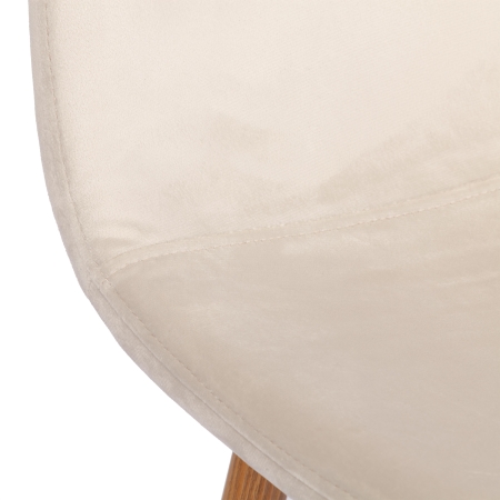 Стул BREEZE бежевый, ткань и металл, твердое сиденье, без подлокотников