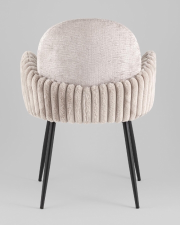 Стул обеденный Wave Stripes букле серый