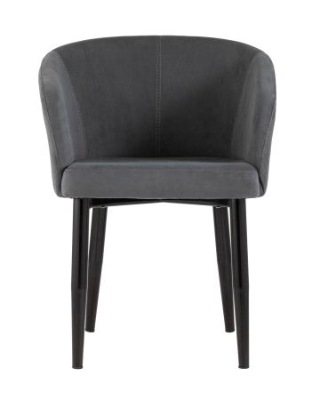 Кресло Ральф велюр темно-серый