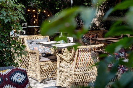 "Латте" плетеное кресло из искусственного ротанга, соломенный