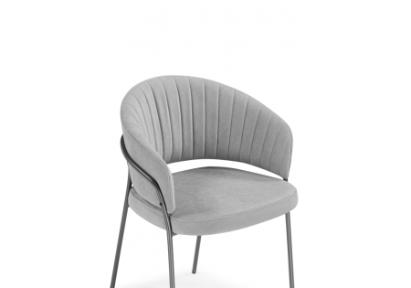 Стул на металлокаркасе Лео серый brendy monsoon 22, серый