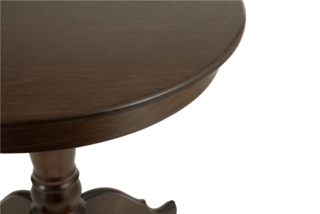 Стол обеденный не раздвижной Круглый-80 темный орех