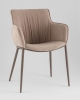 Стул Твигги шенилл бежевый с бежево-серым каркасом