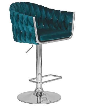 Стул барный MARCEL морской волны велюр MJ9-99