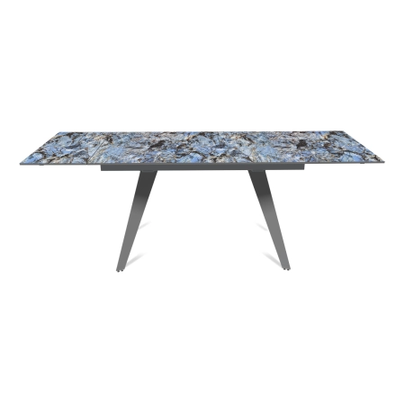 Стол раскладной Rhein (140+40+40), керамика глянцевая Lemurian Blue фото в интернет-магазине Stoolmarket