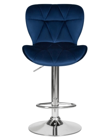 Набор 2 шт Стул барный BARNY, синий велюр (MJ9-117)