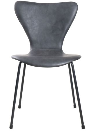 Стул Seven Leather серый