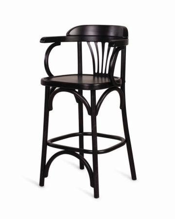 Полубарный деревянный стул Венский 650 венге с твердым сиденьем