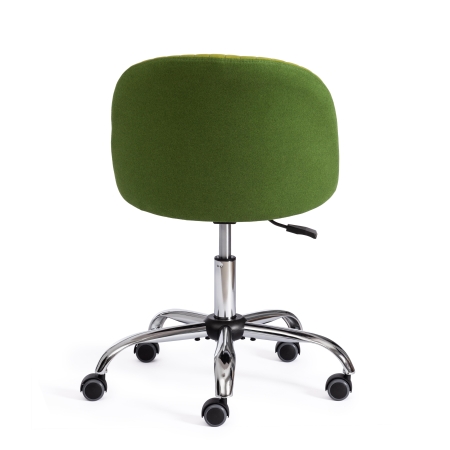 Кресло MELODY флок и экошерсть, олива и зеленый