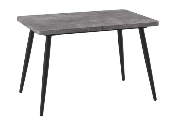 Стол Бьерн R-120 Дымчатая керамика, Черный 120х160х80