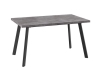 Стол раздвижной БОРГ-140(180)х85 дымчатая керамика, черный