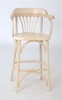 Полубарный деревянный стул Венский 650 беленый дуб с твердым сиденьем