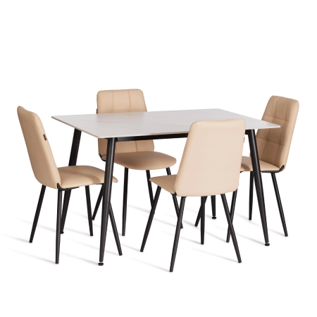 Стул обеденный Asti бежевая экокожа