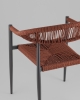 Стул Verol ротанг терракотовый ножки антрацит