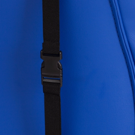 Кресло DRIVER (22) экокожа и ткань, синий и серый