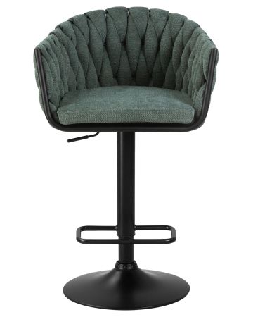 Стул барный LEON зеленая ткань LAR 275-23