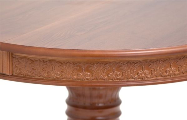 Стол круглый раскладной Милорд (110х160) орех