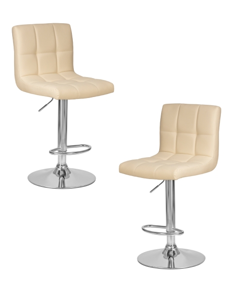 Набор 2 шт Стул барный CANDY, кремовый
