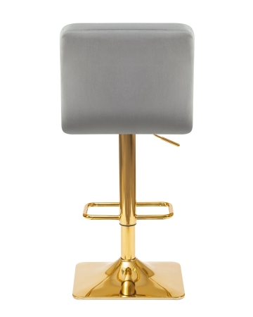 Набор 2 шт Стул барный GOLDIE, серый велюр (MJ9-75)