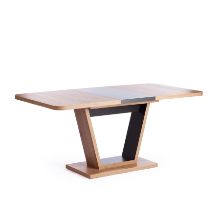 Стол обеденный VOX раздвижной, ЛДСП, дуб артисан, графит