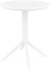 Стол пластиковый складной Siesta Contract Sky Folding Table Ø60 белый