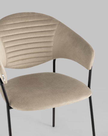 Стул Алексис велюр капучино 2 шт.