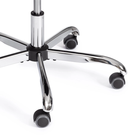 Кресло СН9944 экокожа и металл, белый и хромированный